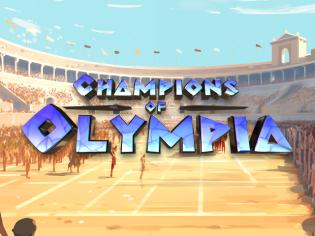 Slot Champions of Olympia with a stadium and sports theme