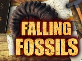 Slot Falling Fossils with a dinosaur skeleton design