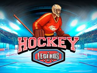 Slot Hockey Legends with a hockey player character